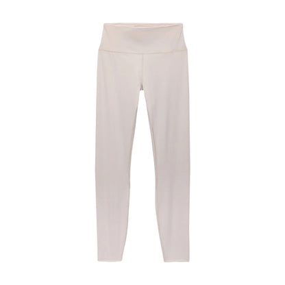 Prana Womens Luxara Rib 7/8 Legging Tights in White Color