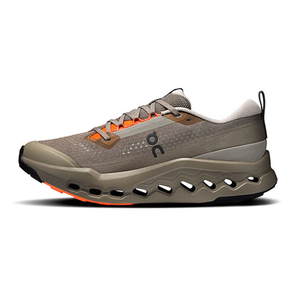 On Mens Cloudsurfer Trail 2 Trail Running Shoes in Black Color