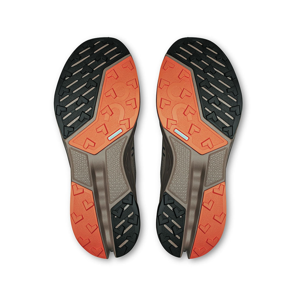 On Mens Cloudsurfer Trail 2 Trail Running Shoes in Black Color