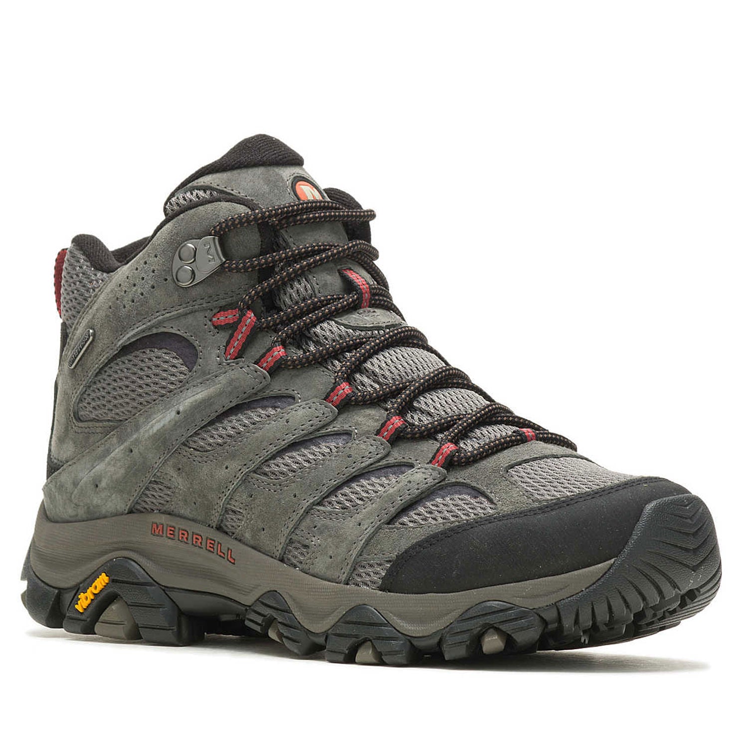 Merrell Mens Moab 3 Mid Wp Boots in Grey Color
