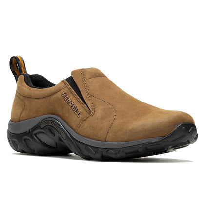 Merrell Mens Jungle Moc Nubuck Slides in Brown Color