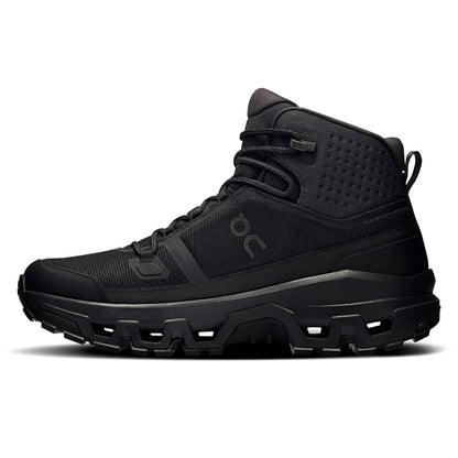 On Womens Cloudrock Mid Wp Boots in Black Color