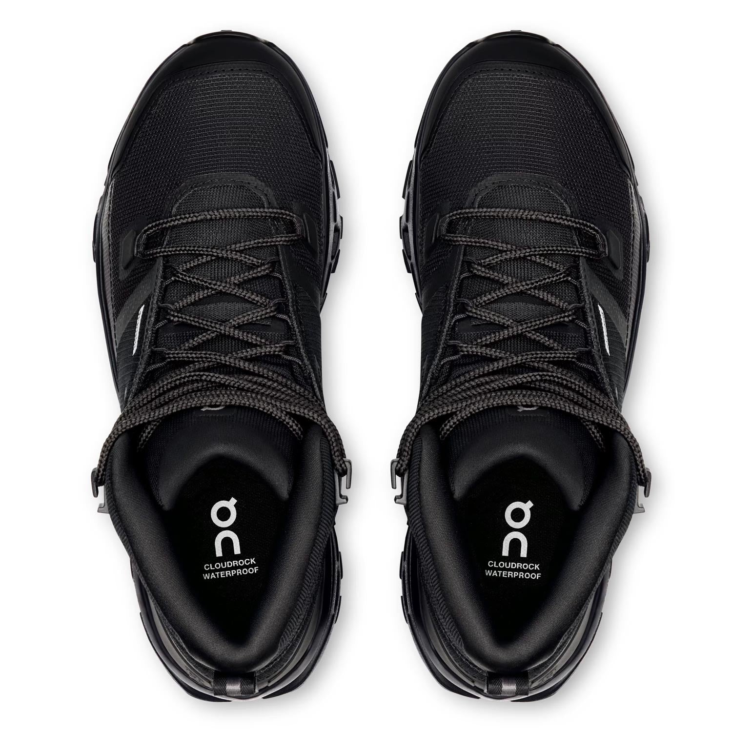 On Womens Cloudrock Mid Wp Boots in Black Color