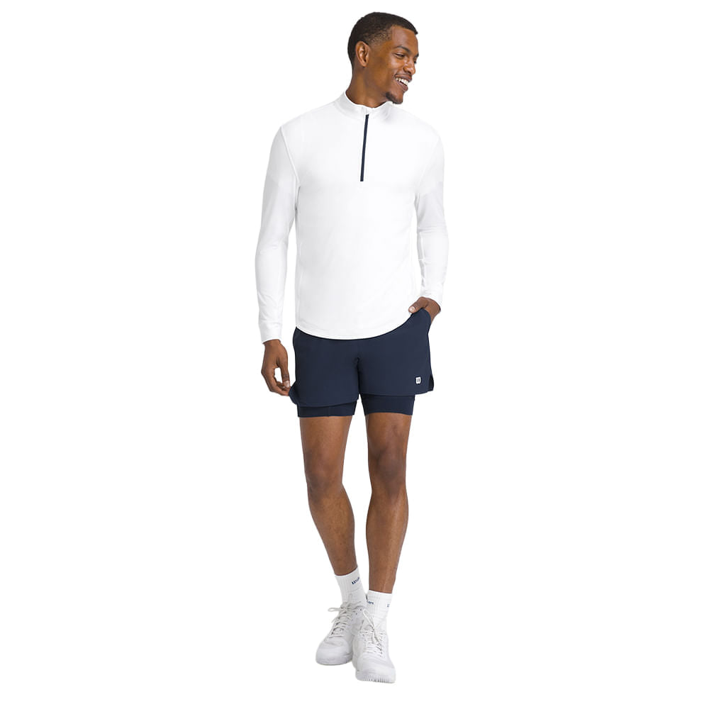 Wilson Mens Everyday Performance H Pullover in White Color