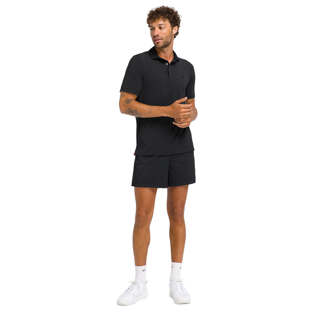 Wilson Mens League Polo Tops in Black Color