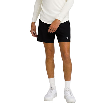 Wilson Mens Tournament Short V2 7 Shorts in Black Color