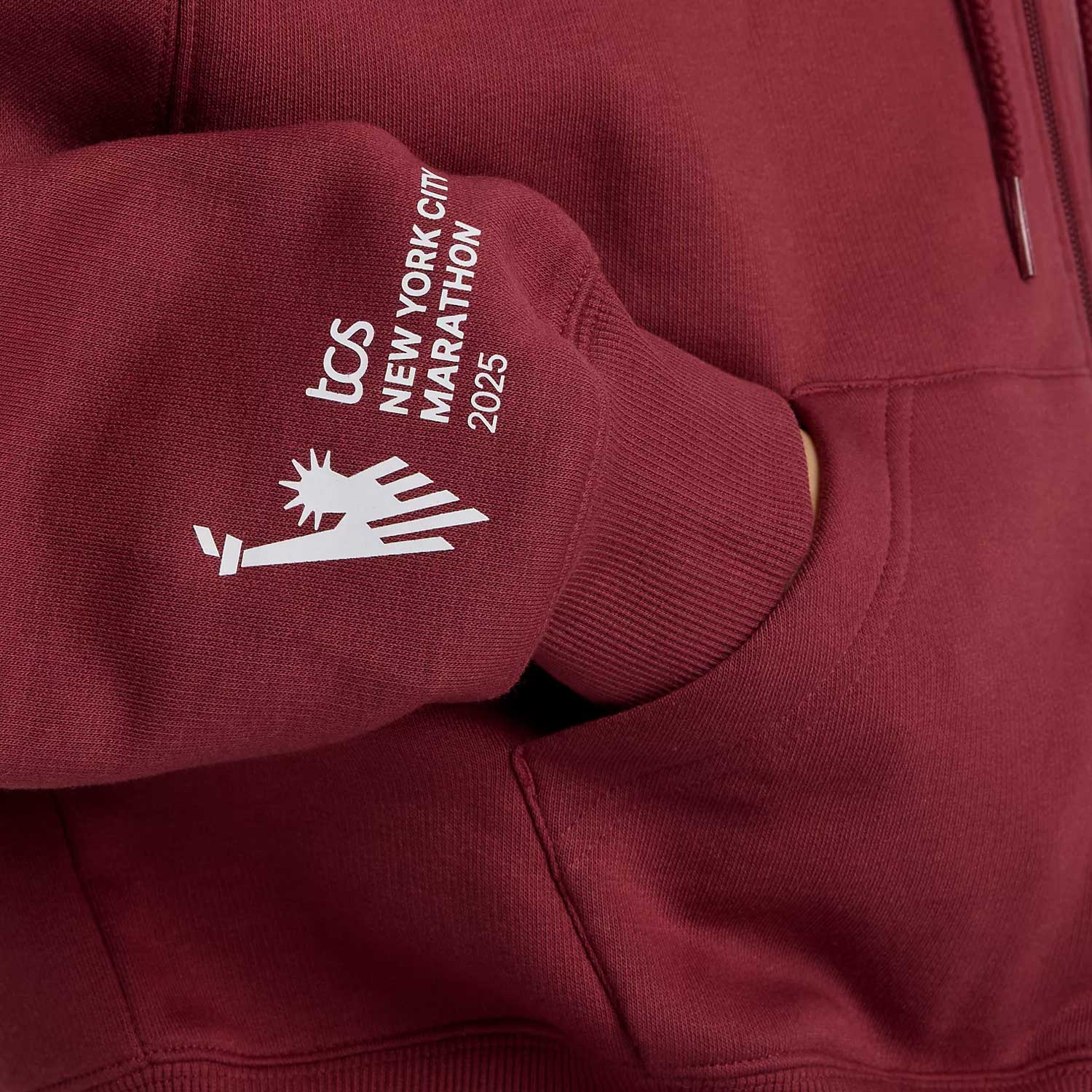 NYC MAR FLEECE FULL ZIP | RED-MHB