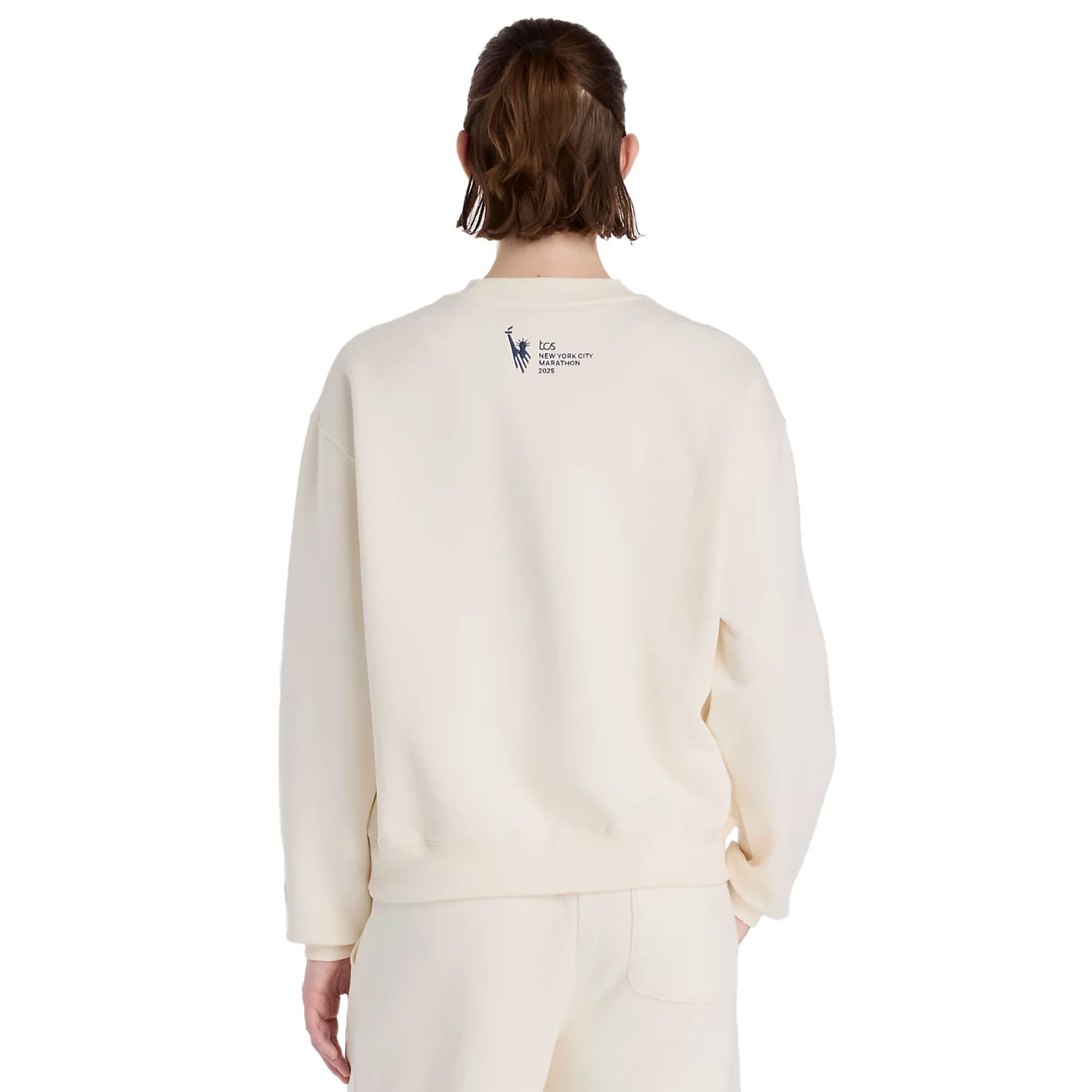 NYC MAR FLEECE CREW | WHITE-PEF
