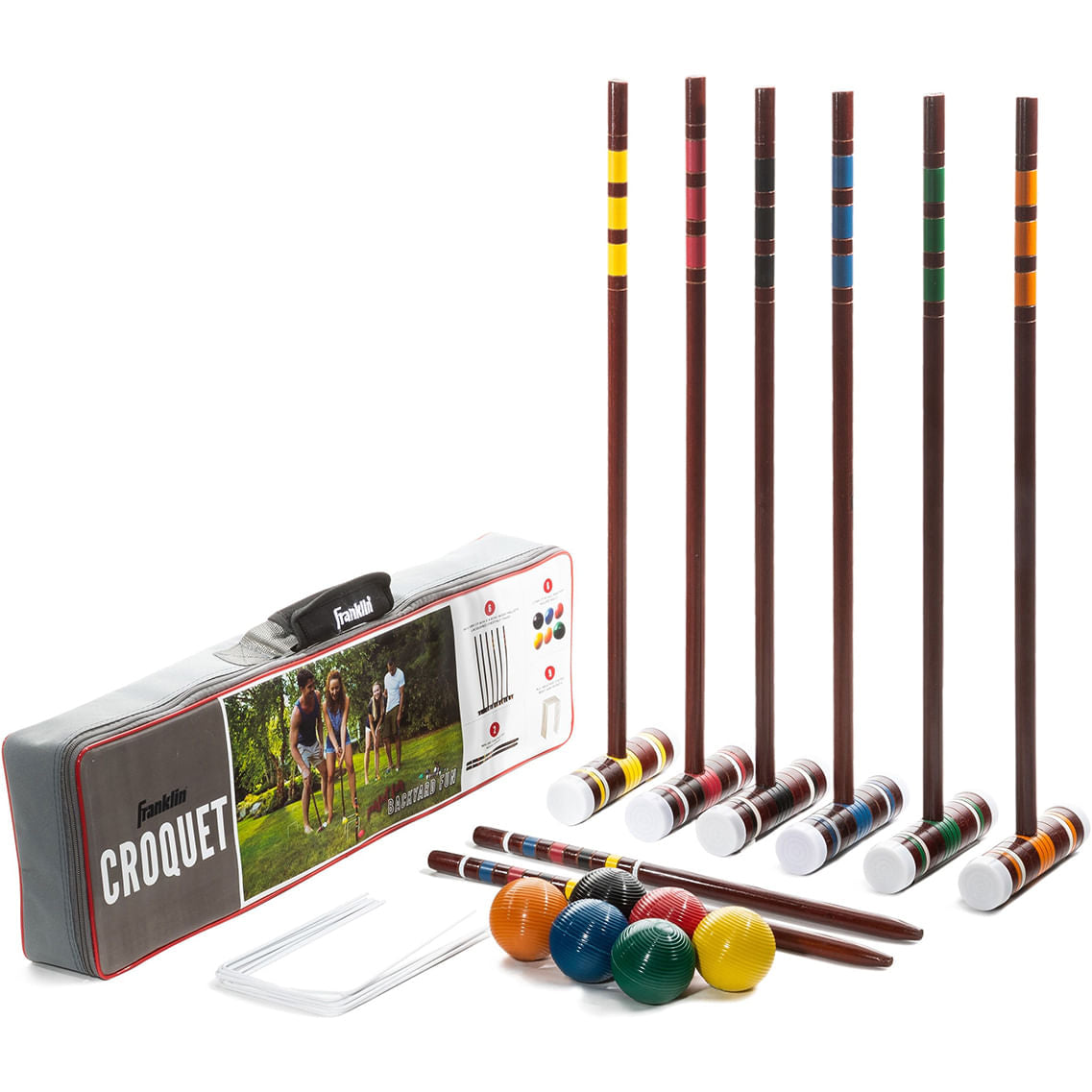 Franklin Sports Family Croquet Set Lawn Games in No Color