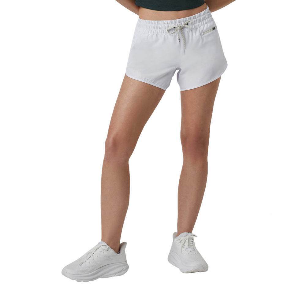 Vuori Womens Clementine 4In Short in White Color