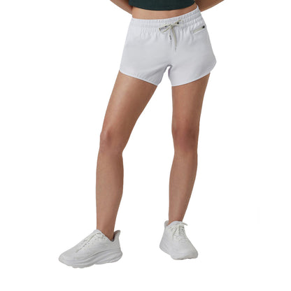 Vuori Womens Clementine 4In Short in White Color