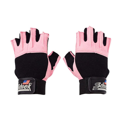 Schiek Sports Womens W/Platinum Glove Strength Training Gloves in Pink Color