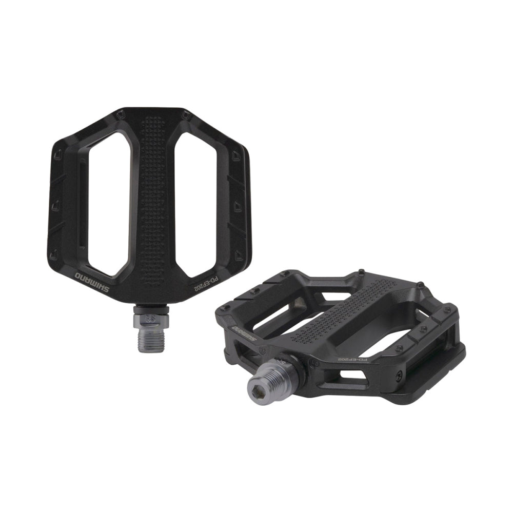 Shimano Pd-Ef202 Flat Pedal Cycling Pedals in Black Color