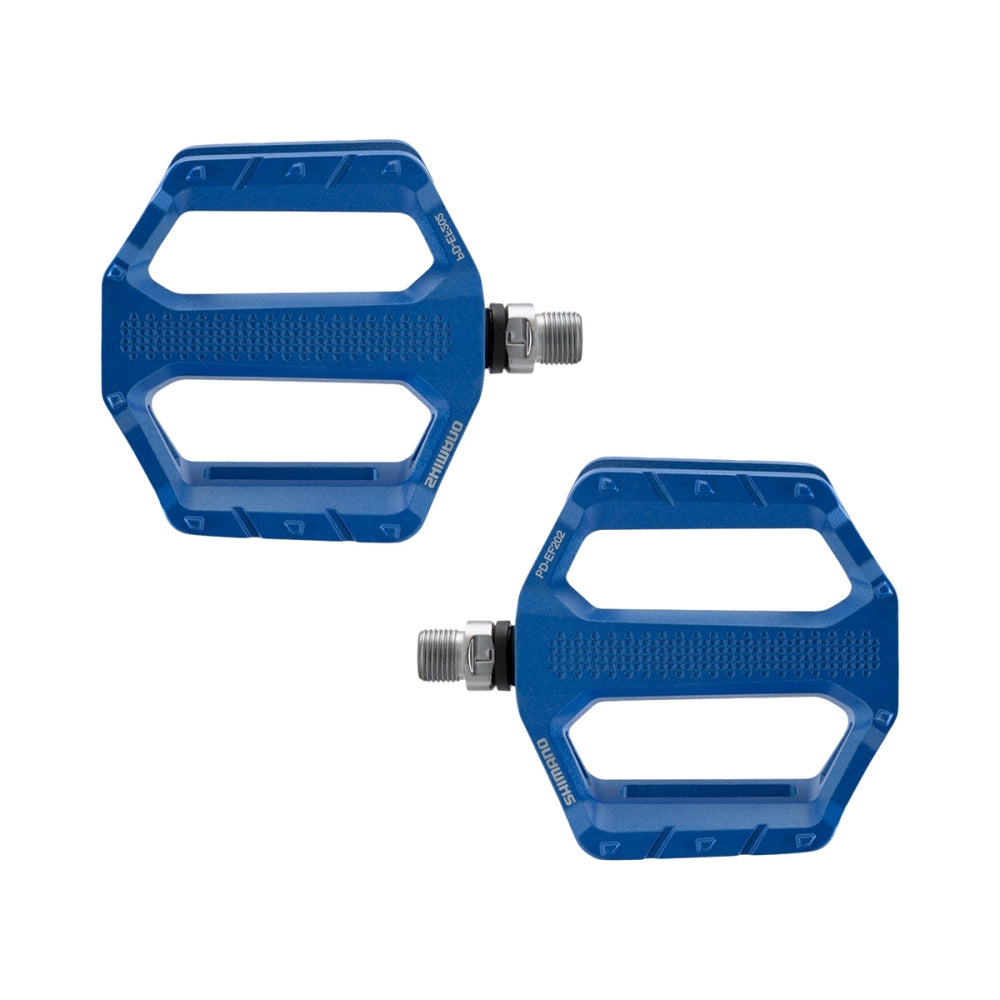 Shimano Pd-Ef202 Flat Pedal Cycling Pedals in Blue Color