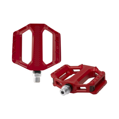Shimano Pd-Ef202 Flat Pedal Cycling Pedals in Red Color