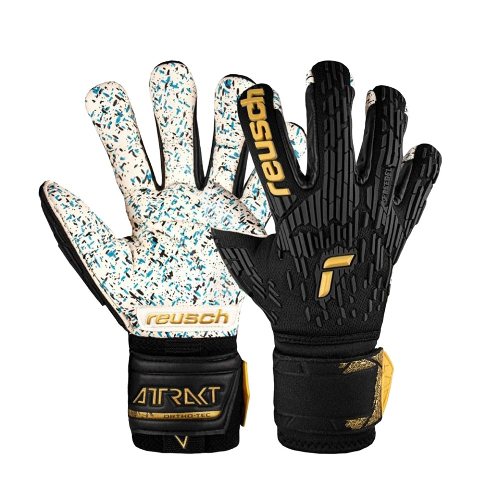 Continental Sports Supply Unisex Attrakt Freegel Fusion Soccer Gloves in Black Color