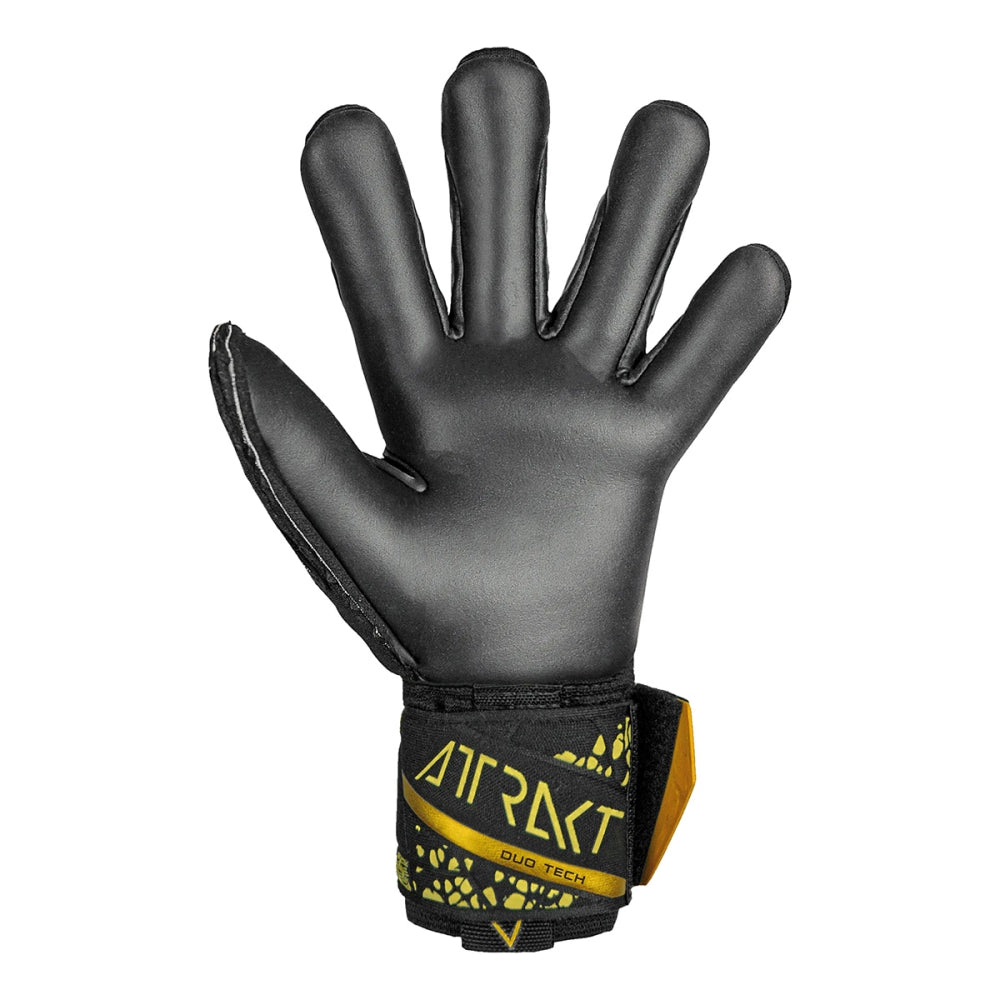 Continental Sports Supply Unisex Attrakt Duo Finger Soccer Gloves in Black Color