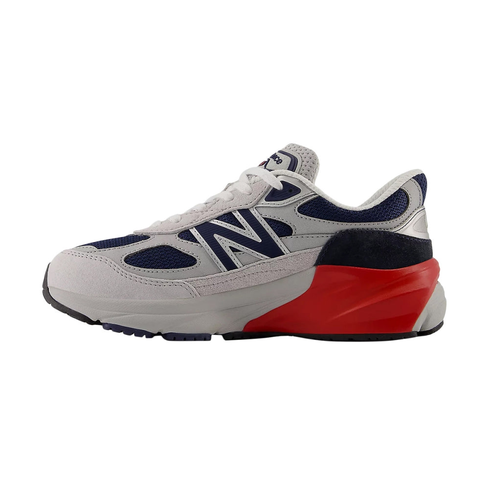 New Balance Kids 990 V6 Running Shoes in Grey Color