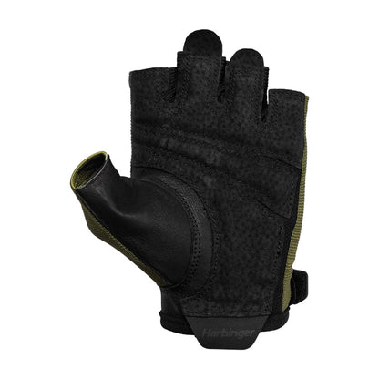 Harbinger Mens Power Gloves 3.0 Strength Training Gloves in Green Color