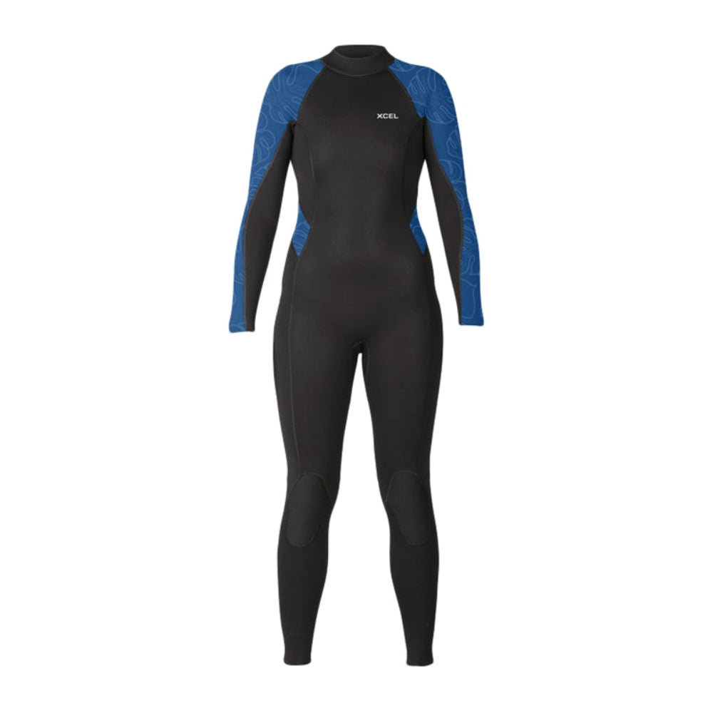 Xcel Wetsuits Womens Axis Flatlock Fullsuit Wetsuits in Black Color