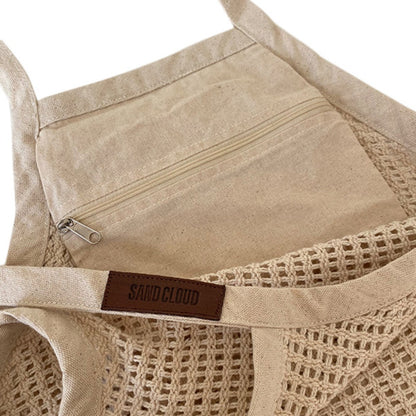 Sand Cloud Net Market Bag in Brown Color