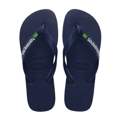 Havaianas Kids Barzil Logo Flip-Flops in Blue Color