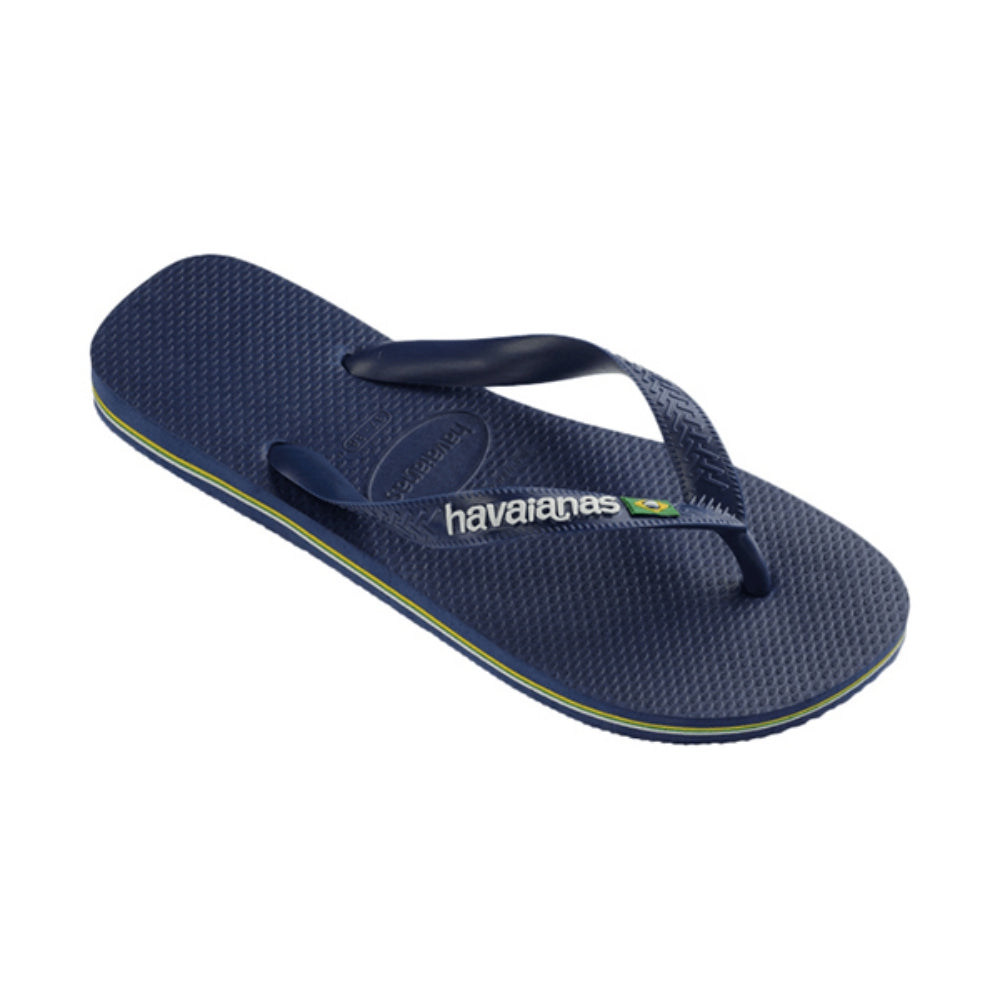 Havaianas Kids Barzil Logo Flip-Flops in Blue Color