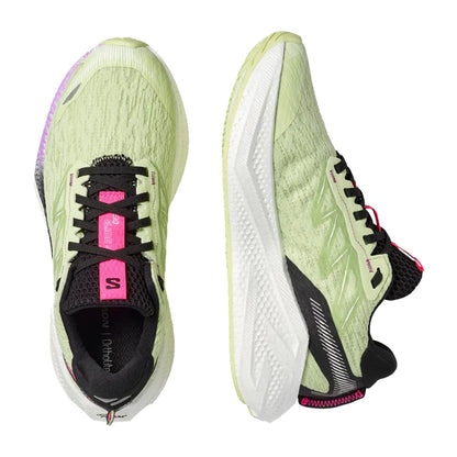 Salomon Womens Aero Glide 4 W Running Shoes in Green Color