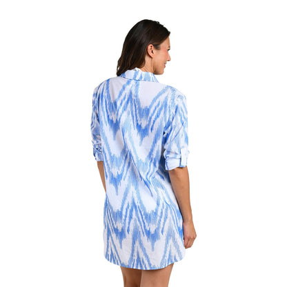 La Blanca Womens Camp Shirt Tops in Multi Color