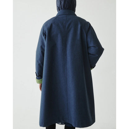 T.W.I.N. Unisex Mid Iconic Trench Shells in Blue Color