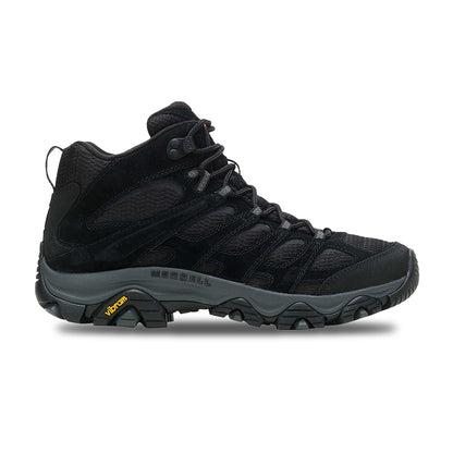Merrell Mens Moab 3 Mid Boots in Black Color