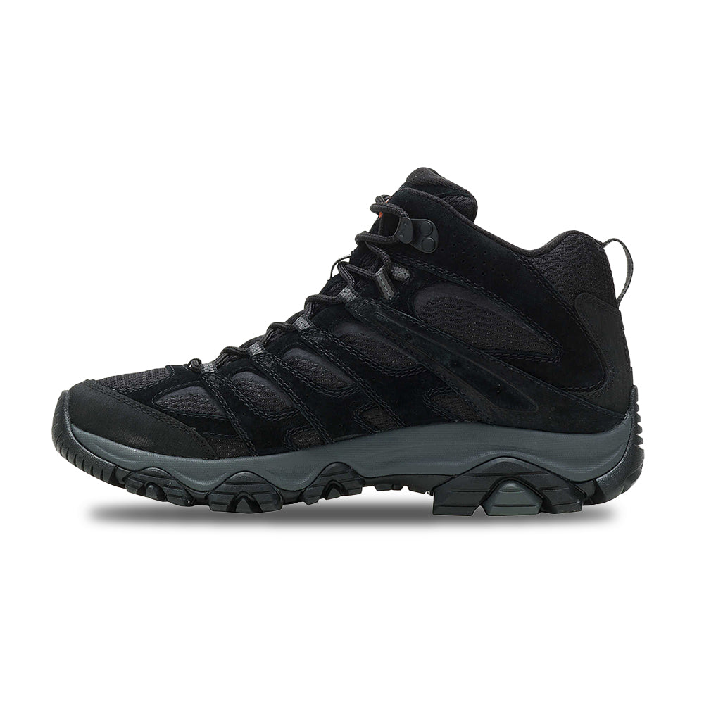 Merrell Mens Moab 3 Mid Boots in Black Color