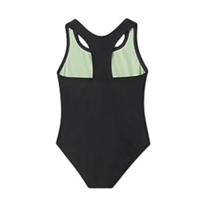 Speedo Kids Solid Racer Swimsuits in Black Color