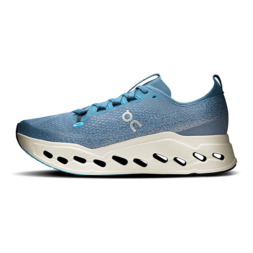 On Mens Cloudsurfer Max Running Shoes in Grey Color