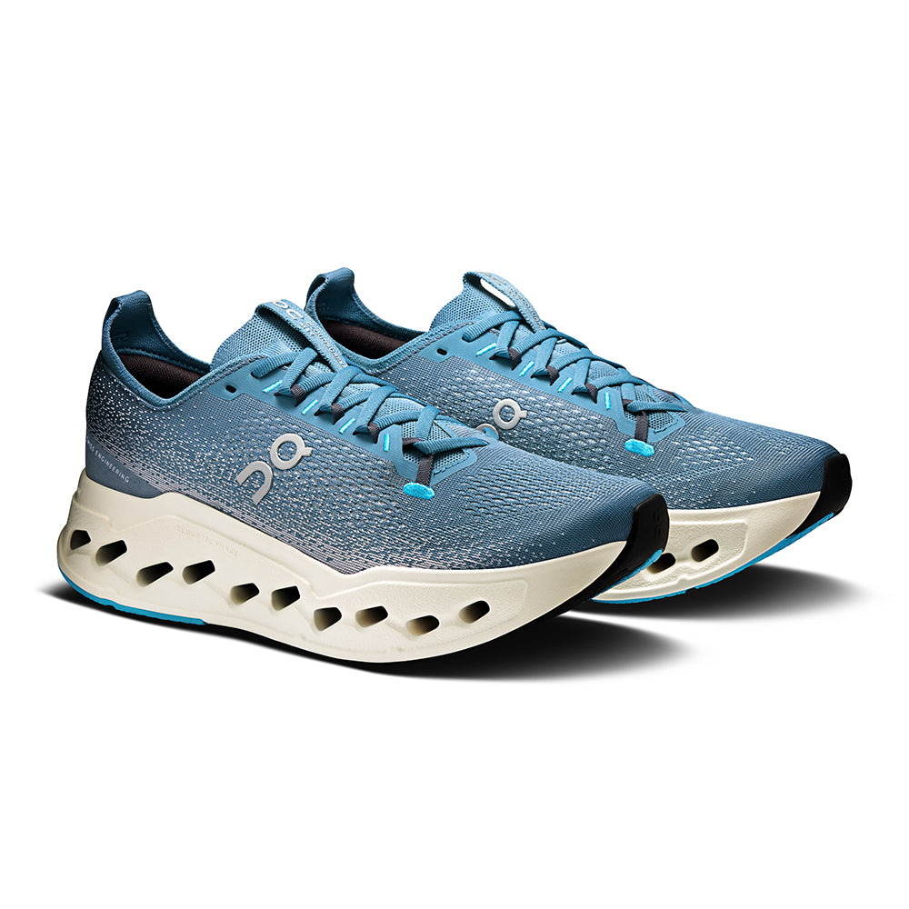 On Mens Cloudsurfer Max Running Shoes in Grey Color