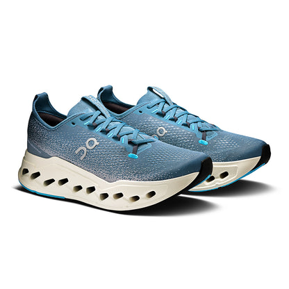 On Mens Cloudsurfer Max Running Shoes in Grey Color