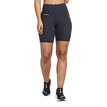 Craft Womens Adv Essence Short Tigh Shorts in Black Color