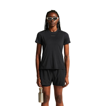 Craft Womens Adv Essence short sleeve Tee Tops in Black Color