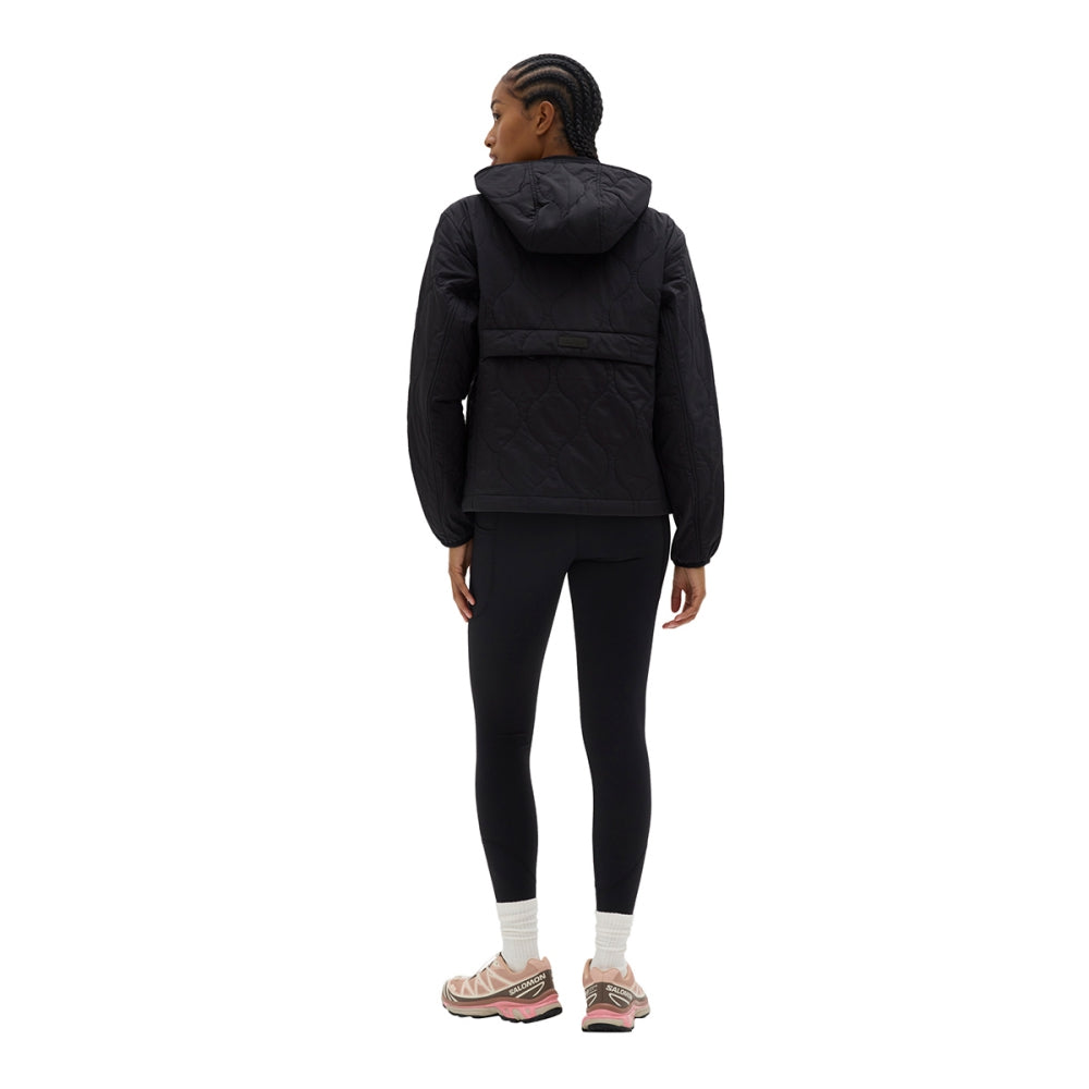 Halfdays Womens Bessie Packable Jkt Midlayer in Black Color