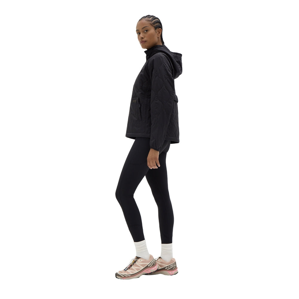 Halfdays Womens Bessie Packable Jkt Midlayer in Black Color