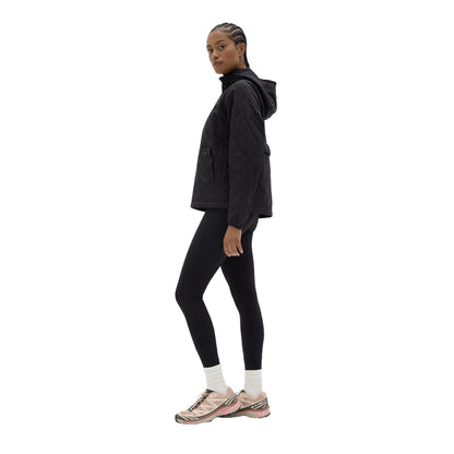 Halfdays Womens Bessie Packable Jkt Midlayer in Black Color