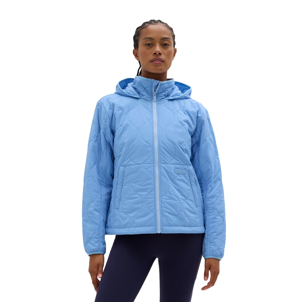 Halfdays Womens Bessie Packable Jkt Midlayer in Blue Color