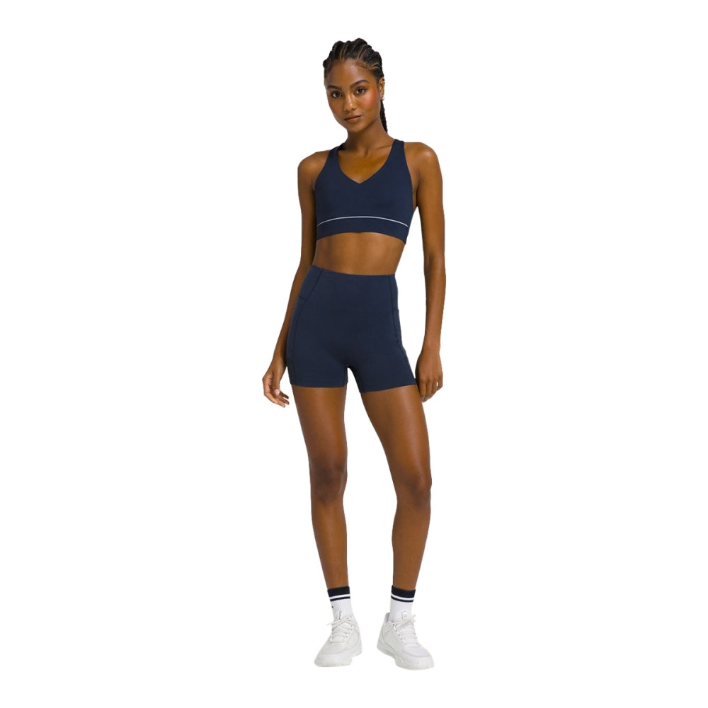 Wilson Womens Baseline Ball Short in Blue Color