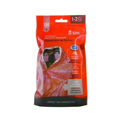 Adventure Medical Kits Sol Survival Blanket First Aid in Orange Color