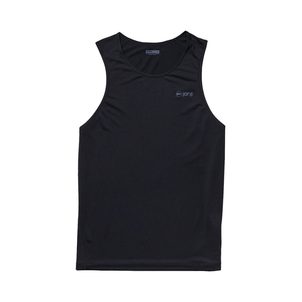 Janji Mens Run All Day Tank Tops in Black Color