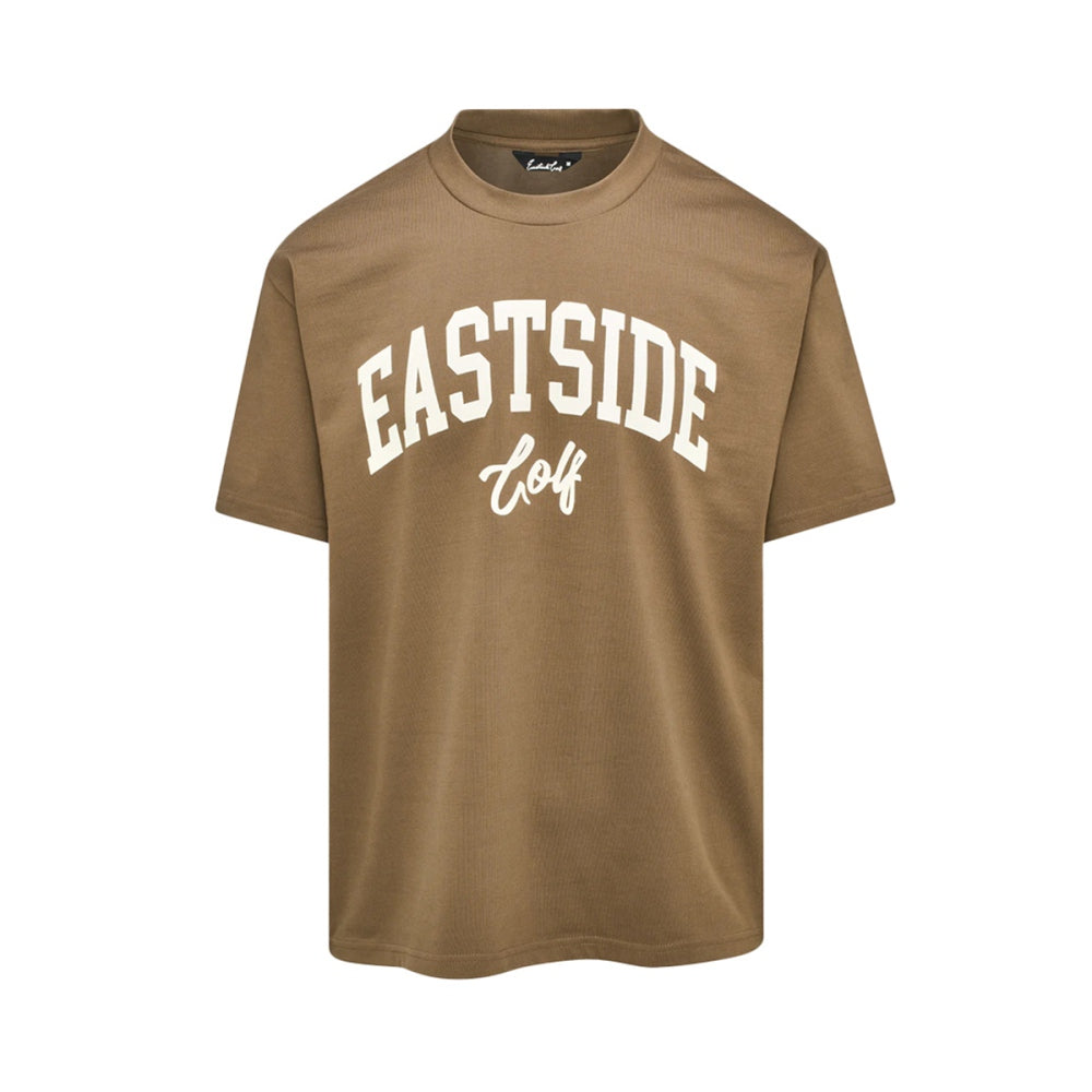 Eastside Golf Mens Circle Tee Tops in Brown Color