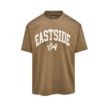 Eastside Golf Mens Circle Tee Tops in Brown Color