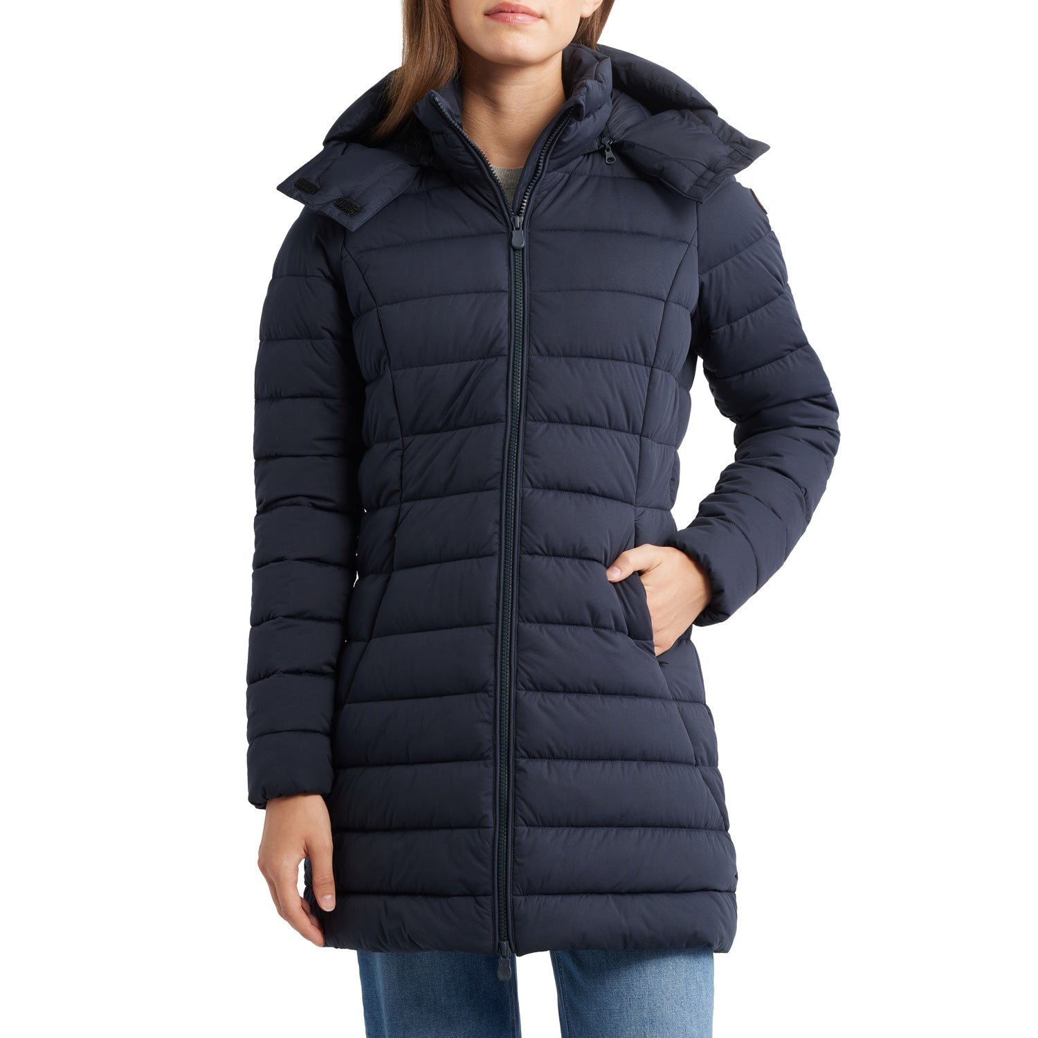 Save The Duck Womens Dorothy Puffer Coat | BLUE BLACK – Paragon Sports