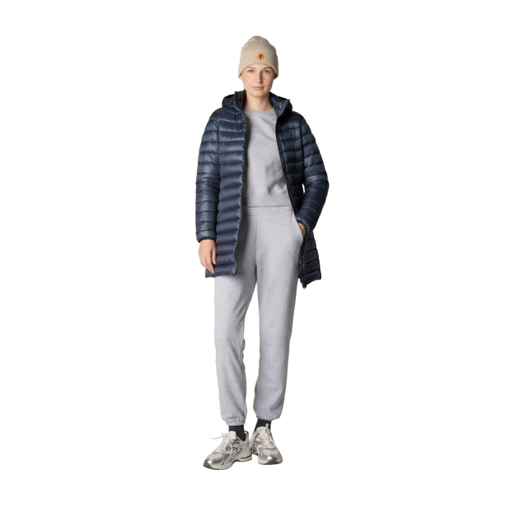 Save The Duck Womens Miri City Coats in Blue Color