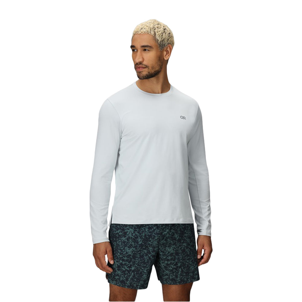 Outdoor Research Mens Sunshirt Active Spectr Tops in Grey Color